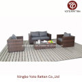 Wicker Loveseat mit Ziegel für Outdoor (1205)